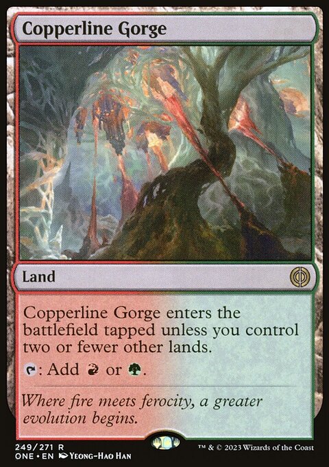 Copperline Gorge [Phyrexia: All Will Be One]