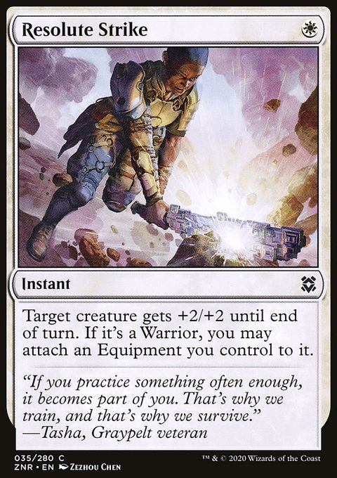 Resolute Strike [Zendikar Rising]
