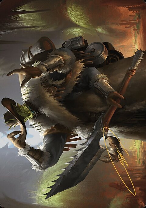 Hardbristle Bandit Art Card [Outlaws of Thunder Junction Art Series]