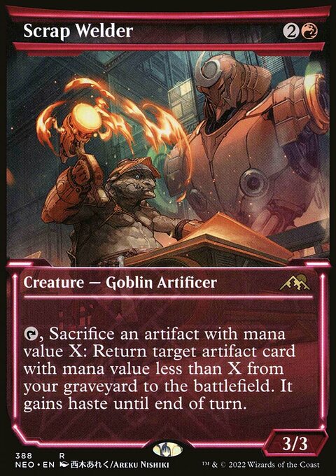 Scrap Welder (Showcase Soft Glow) [Kamigawa: Neon Dynasty]