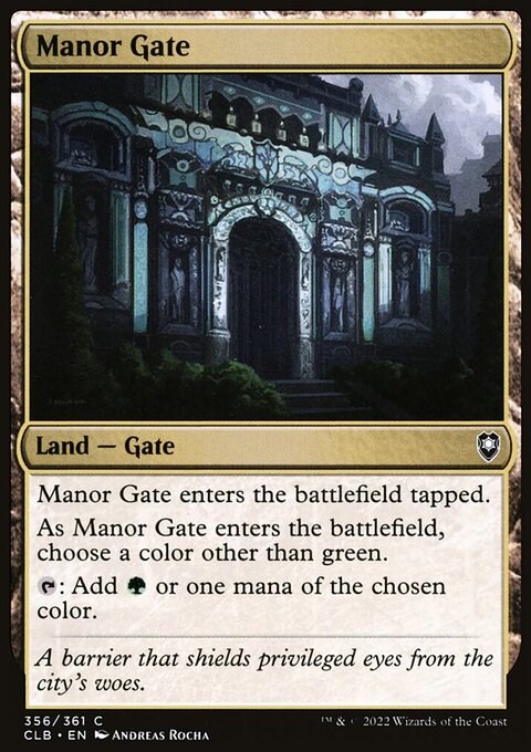 Manor Gate [Commander Legends: Battle for Baldur's Gate]