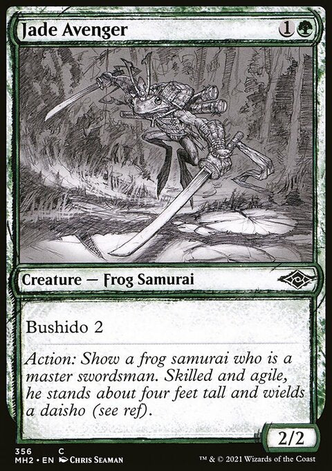 Jade Avenger (Sketch) [Modern Horizons 2]