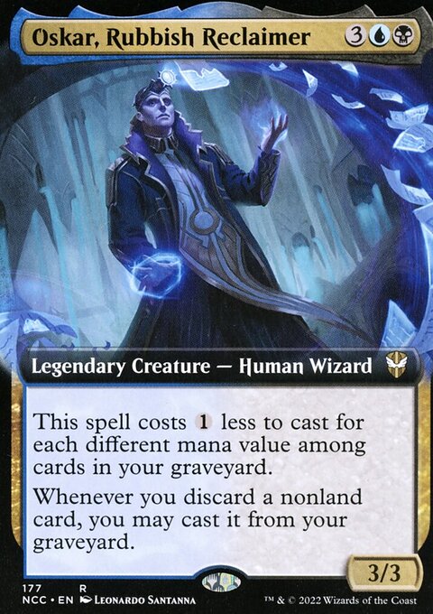 Oskar, Rubbish Reclaimer (Extended Art) [Streets of New Capenna Commander]