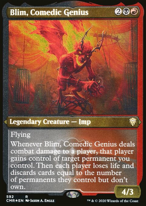 Blim, Comedic Genius (Etched) [Commander Legends]