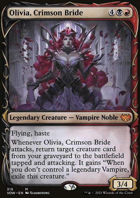 Olivia, Crimson Bride (Showcase Fang Frame) [Innistrad: Crimson Vow]