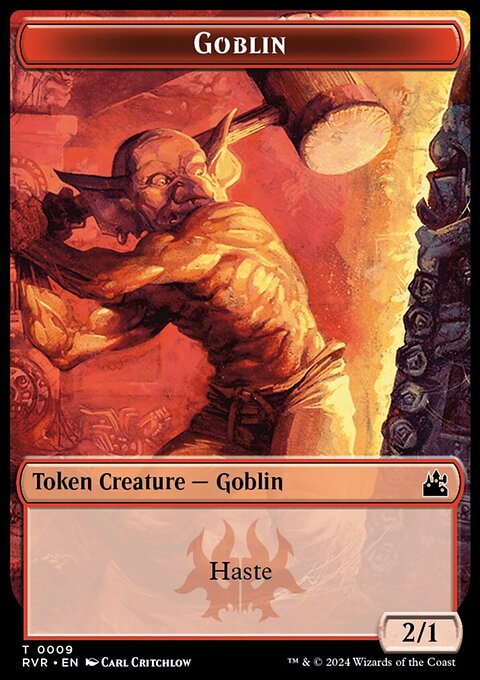 Spirit (0018) // Goblin (0009) Double-Sided Token [Ravnica Remastered Tokens]