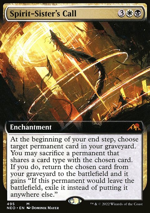 Spirit-Sister's Call (Extended Art) [Kamigawa: Neon Dynasty]