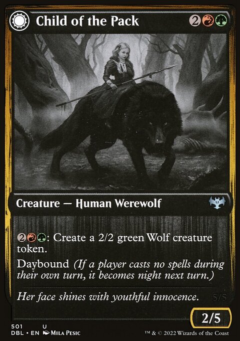 Child of the Pack // Savage Packmate [Innistrad: Double Feature]