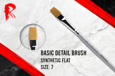 Ronin Games Brushes - Synthetic Flat Brush - Size 7