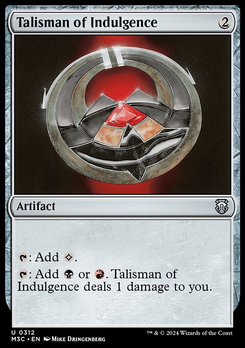 Talisman of Indulgence (Ripple Foil) [Modern Horizons 3 Commander]