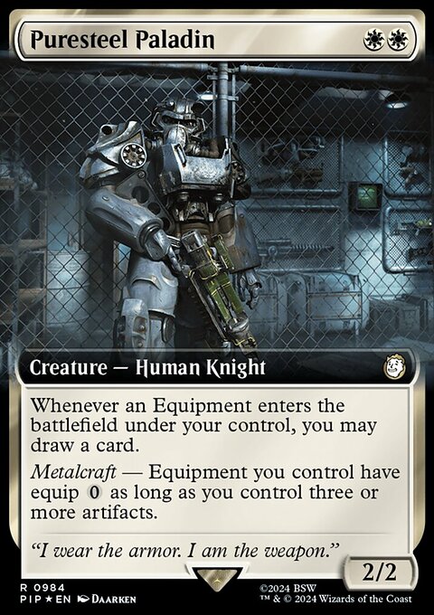 Puresteel Paladin (Extended Art) (Surge Foil) [Fallout]