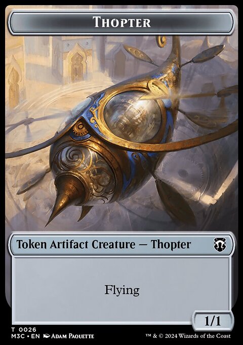 Thopter // Copy Double-Sided Token [Modern Horizons 3 Commander Tokens]
