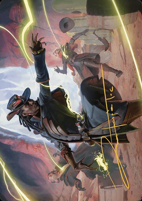 Lilah, Undefeated Slickshot Art Card [Outlaws of Thunder Junction Art Series]