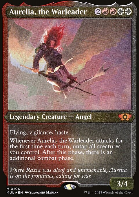 Aurelia, the Warleader (Foil Etched) [Multiverse Legends]