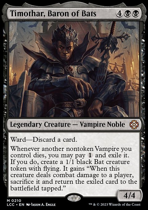 Timothar, Baron of Bats [The Lost Caverns of Ixalan Commander]