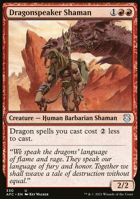 Dragonspeaker Shaman [Dungeons & Dragons: Adventures in the Forgotten Realms Commander]