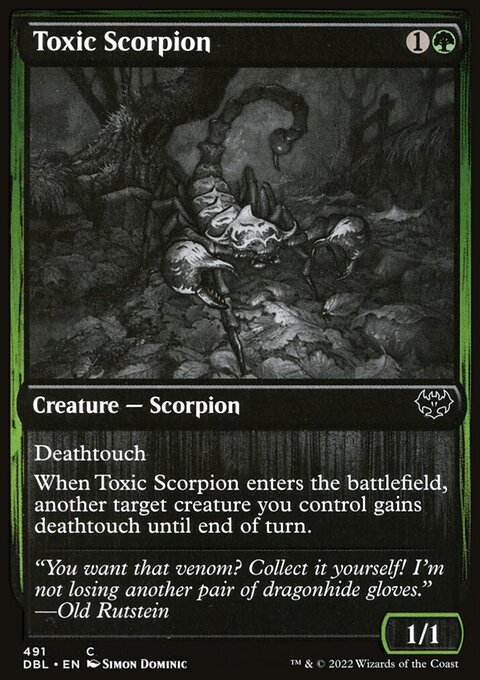 Toxic Scorpion [Innistrad: Double Feature]