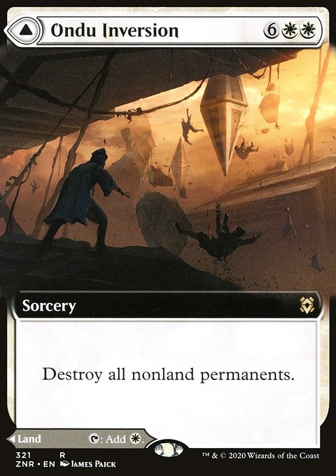 Ondu Inversion // Ondu Skyruins (Extended Art) [Zendikar Rising]