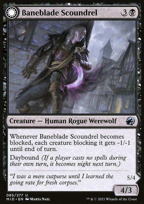 Baneblade Scoundrel // Baneclaw Marauder [Innistrad: Midnight Hunt]