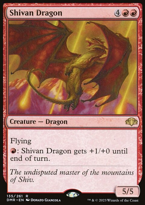 Shivan Dragon [Dominaria Remastered]