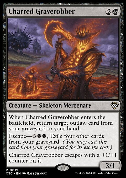 Charred Graverobber [Outlaws of Thunder Junction Commander]