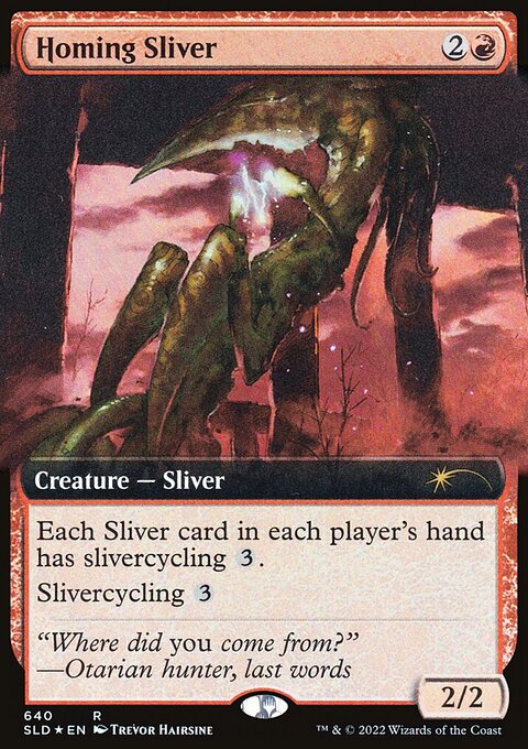 Homing Sliver (Extended Art) [Secret Lair Drop Promos]