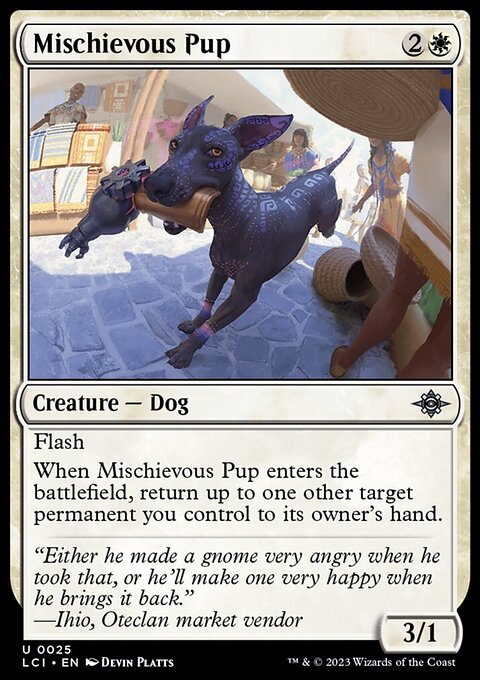 Mischievous Pup [The Lost Caverns of Ixalan]