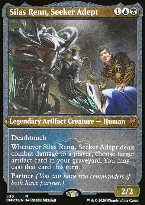 Silas Renn, Seeker Adept (Etched) [Commander Legends]