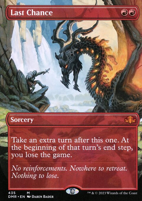 Last Chance (Borderless Alternate Art) [Dominaria Remastered]