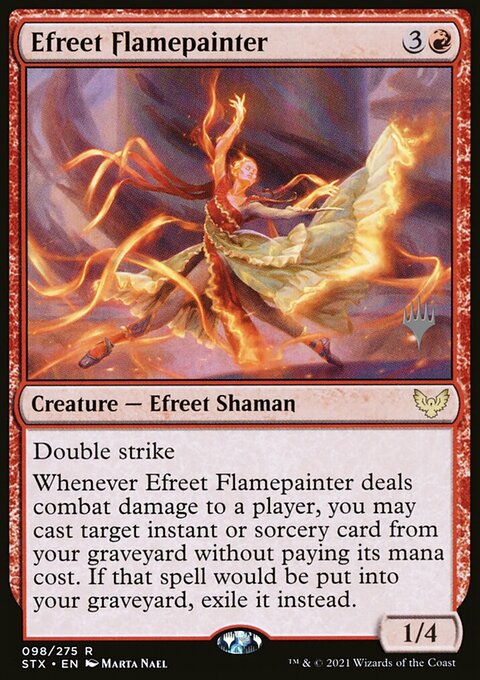 Efreet Flamepainter (Promo Pack) [Strixhaven: School of Mages Promos]