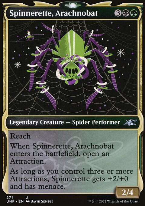 Spinnerette, Arachnobat (Showcase) [Unfinity]
