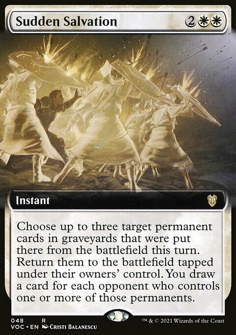 Sudden Salvation (Extended Art) [Innistrad: Crimson Vow Commander]