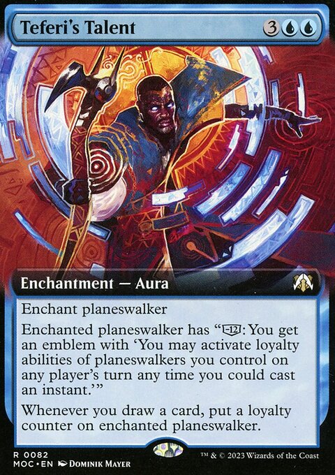 Teferi's Talent (Extended Art) [March of the Machine Commander]