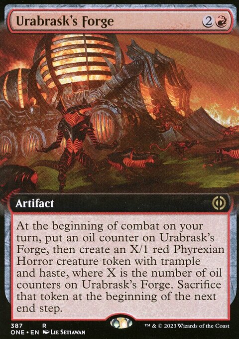 Urabrask's Forge (Extended Art) [Phyrexia: All Will Be One]