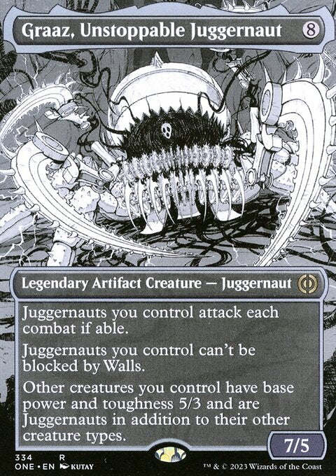 Graaz, Unstoppable Juggernaut (Borderless Manga) [Phyrexia: All Will Be One]