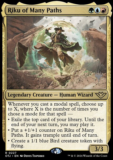 Riku of Many Paths (Promo Pack) [Outlaws of Thunder Junction Promos]