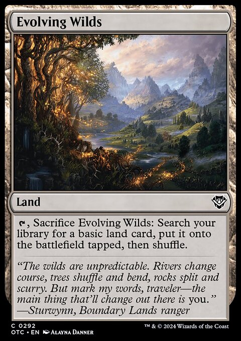 Evolving Wilds [Outlaws of Thunder Junction Commander]