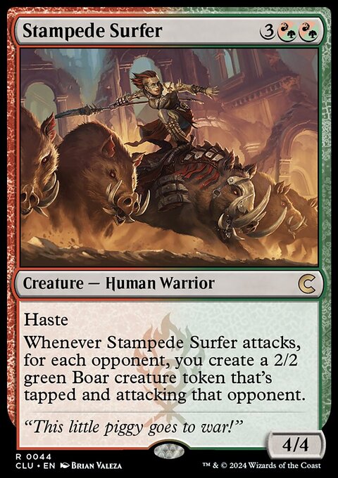 Stampede Surfer [Ravnica: Clue Edition]