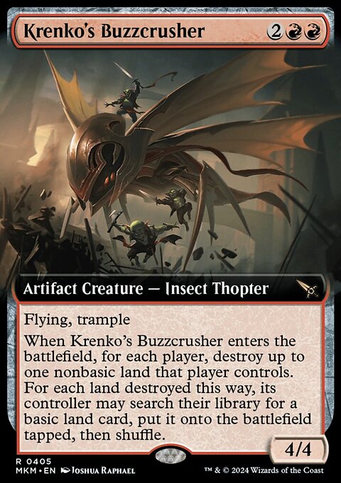 Krenko's Buzzcrusher (Extended Art) [Murders at Karlov Manor]