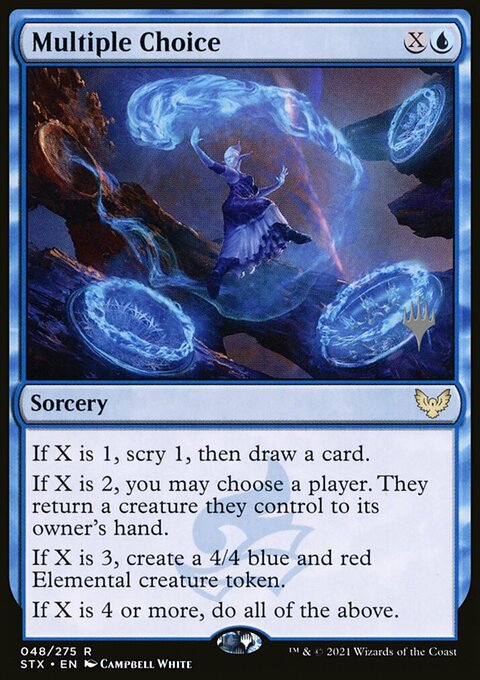 Multiple Choice (Promo Pack) [Strixhaven: School of Mages Promos]