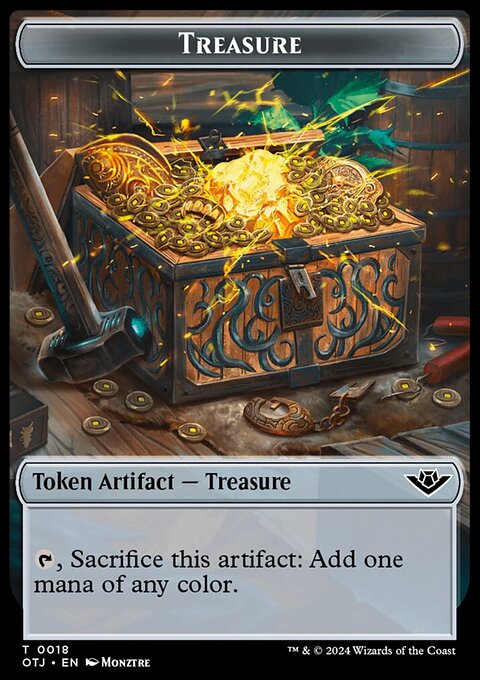 Treasure // Plot Double-Sided Token [Outlaws of Thunder Junction Tokens]