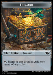 Treasure // Sheep Double-Sided Token [Outlaws of Thunder Junction Tokens]