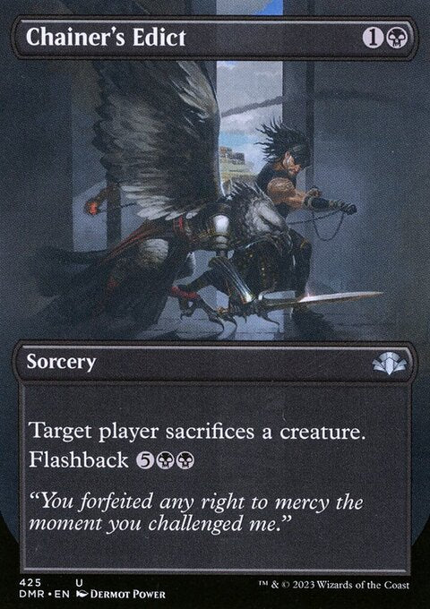 Chainer's Edict (Borderless Alternate Art) [Dominaria Remastered]