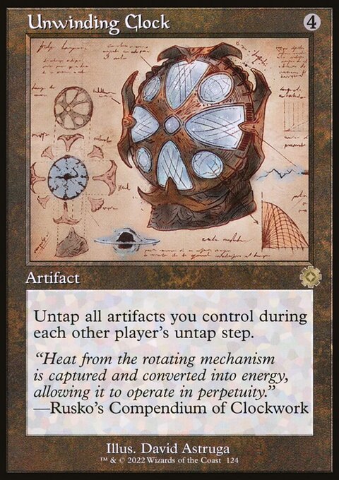 Unwinding Clock (Retro Schematic) (Serialized) [The Brothers' War Retro Artifacts]