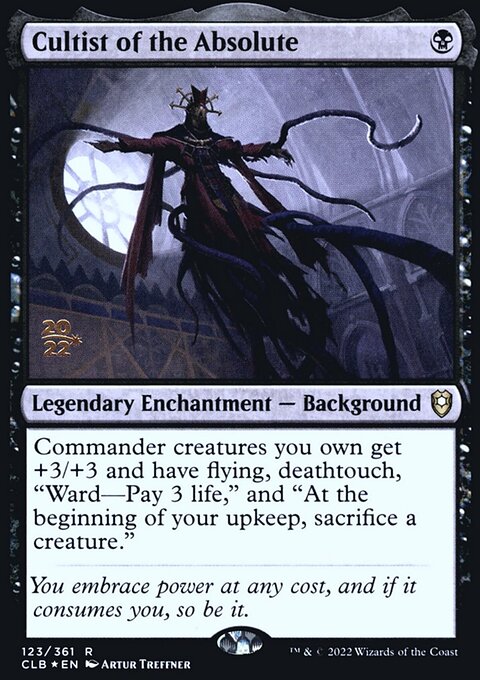 Cultist of the Absolute [Commander Legends: Battle for Baldur's Gate Prerelease Promos]