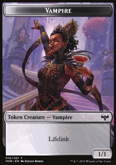 Zombie (008) // Vampire (016) Double-Sided Token [Innistrad: Crimson Vow Tokens]