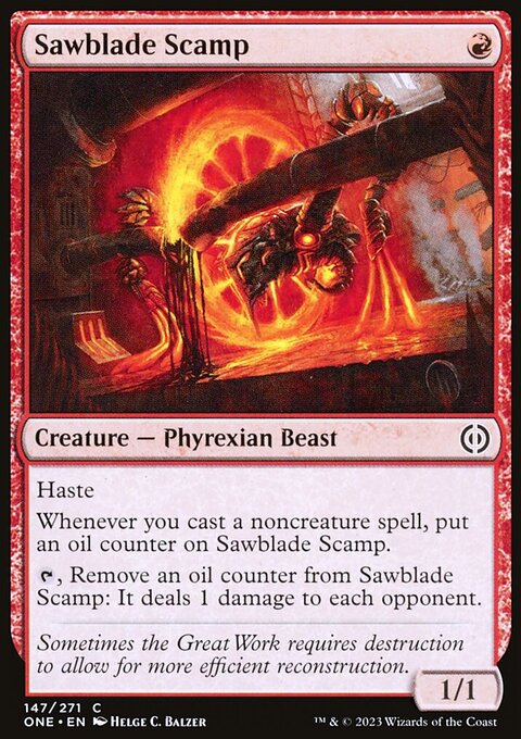 Sawblade Scamp [Phyrexia: All Will Be One]