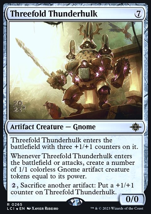 Threefold Thunderhulk [The Lost Caverns of Ixalan Prerelease Cards]