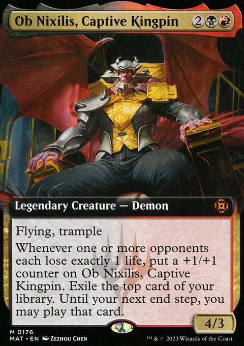 Ob Nixilis, Captive Kingpin (Extended Art) [March of the Machine: The Aftermath]