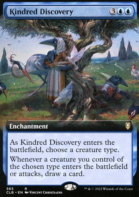 Kindred Discovery (Extended Art) [Commander Legends: Battle for Baldur's Gate]